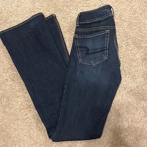 American Eagle boot cut jeans, size 0